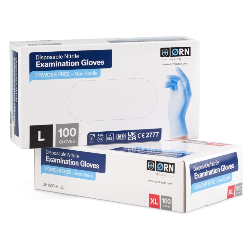 ORN Nitrile Disposable Gloves Box 100_Stacked