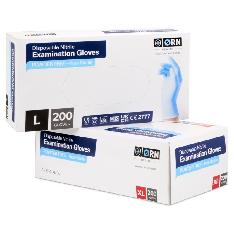 ORN Nitrile Disposable Gloves Box 200 - Stacked