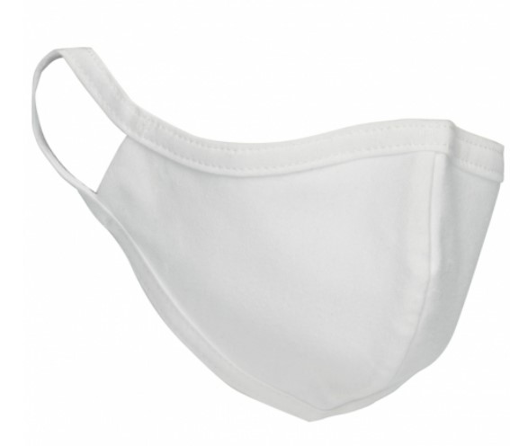 Re-useable Fabric Face Mask - White